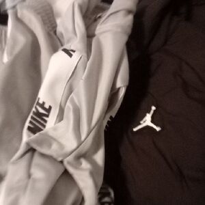 Nike Light Gray and Black Sports Jacket